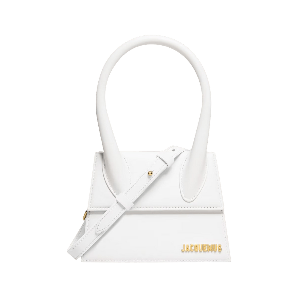 Jacquemus The medium Chiquito Leather handbag White