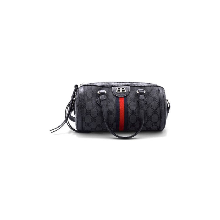 Gucci x Balenciaga The Hacker Project Small Boston Bag Black
