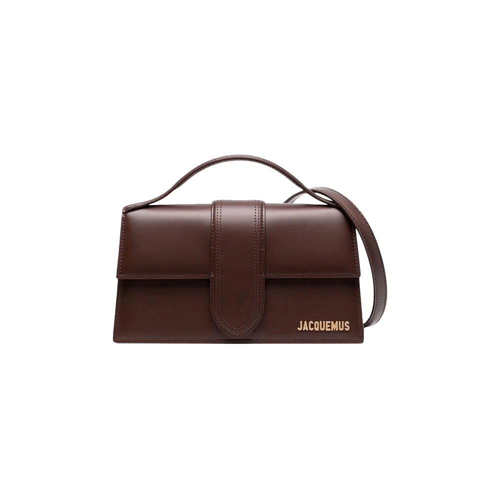 Jacquemus Le Grand Bambino Crossbody Flap Bag Dark Brown