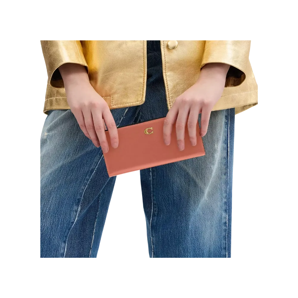 Coach Essential Slim Wallet Dark Peach