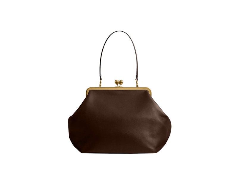 Coach Large Kisslock Frame Bag Brass/Rose