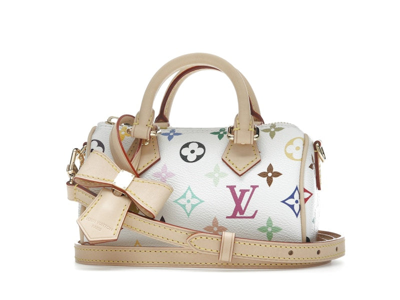 Louis Vuitton x Takashi Murakami Nano Speedy White Multicolored