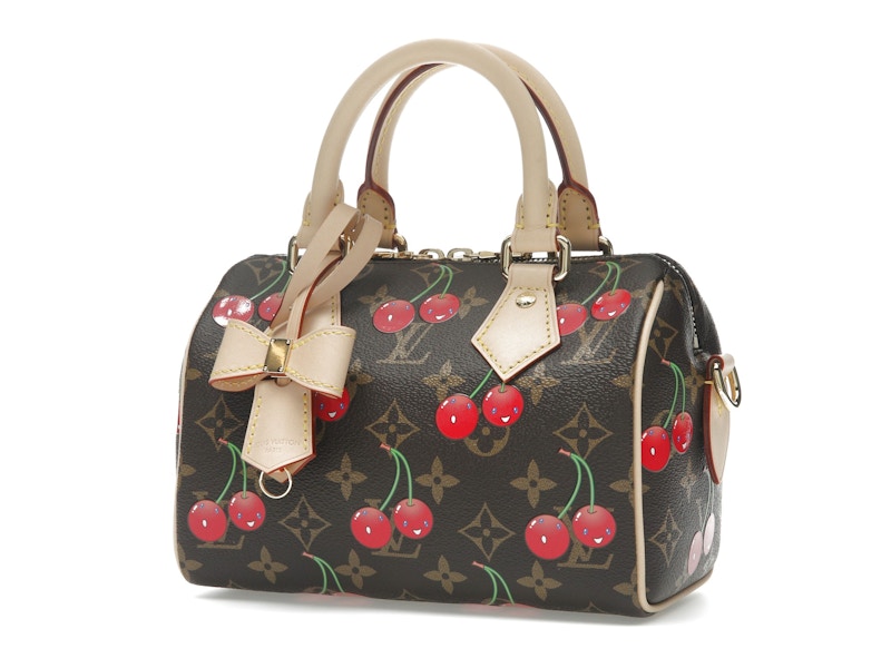 Louis Vuitton x Takashi Murakami Cherry Speedy Bandouliere 20 Brown Monogram