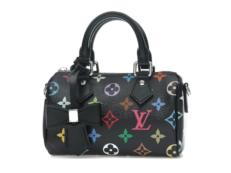 Louis Vuitton x Takashi Murakami Nano Speedy Black Multicolored