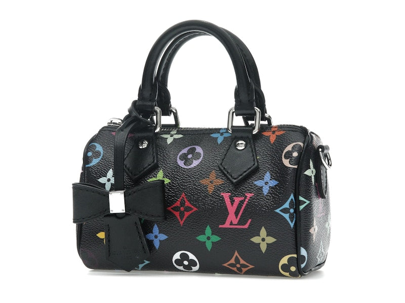 Louis Vuitton x Takashi Murakami Nano Speedy Black Multicolored