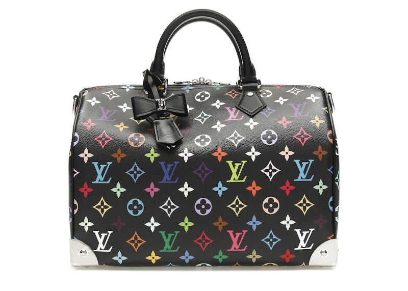 Louis Vuitton x Takashi Murakami Speedy Soft 30 Black Multicolored