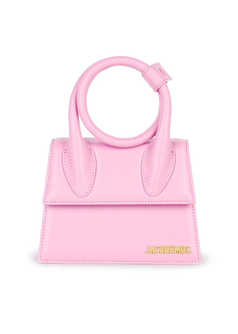 Jacquemus Le Chiquito Noued Coiled Handbag Light Pink