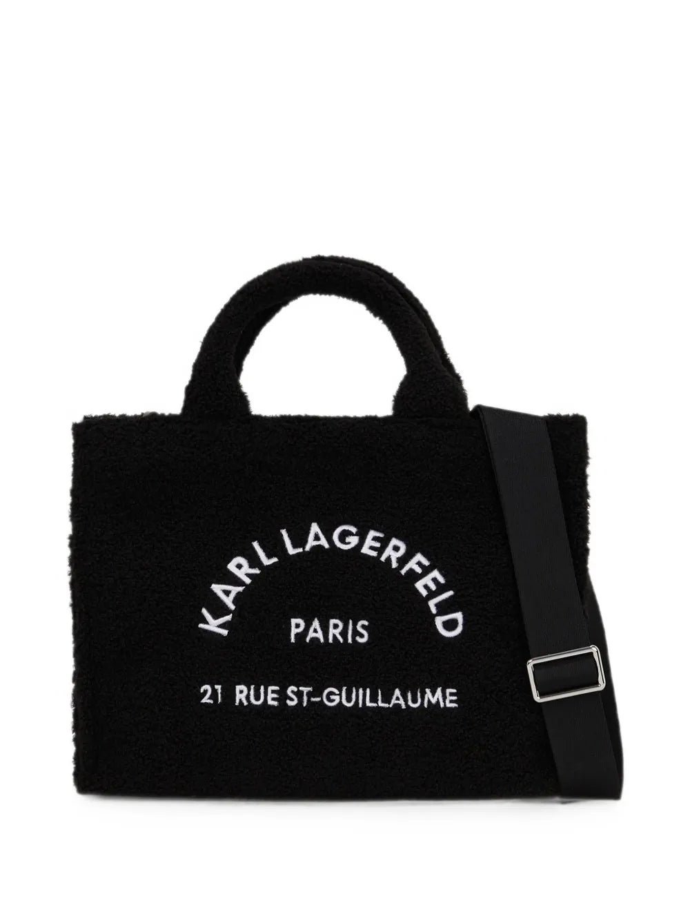 medium embroidered-logo tote bag