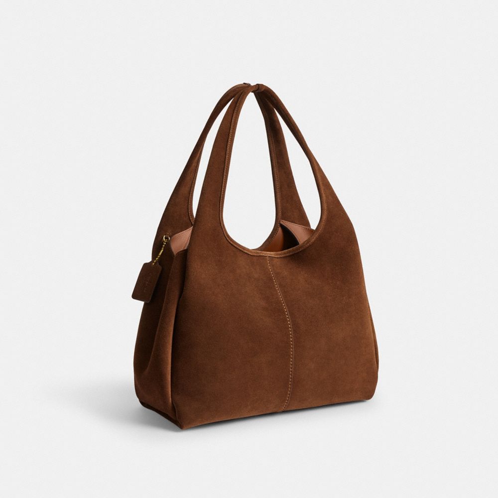 Coach Lana Shoulder Bag Brass Warm Brown