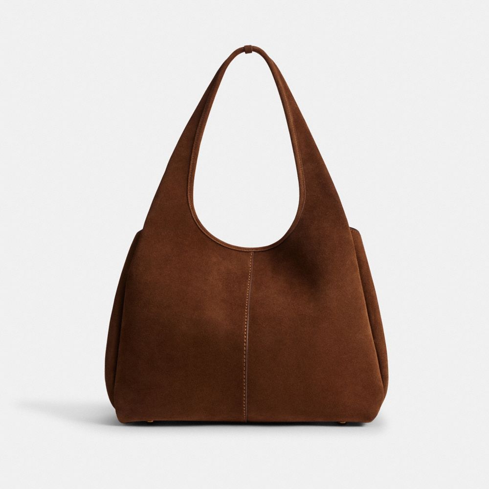 Coach Lana Shoulder Bag Brass Warm Brown