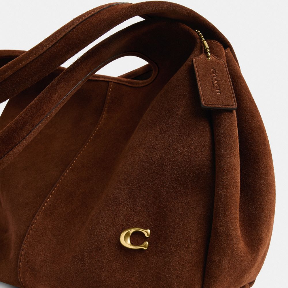 Coach Lana Shoulder Bag Brass Warm Brown