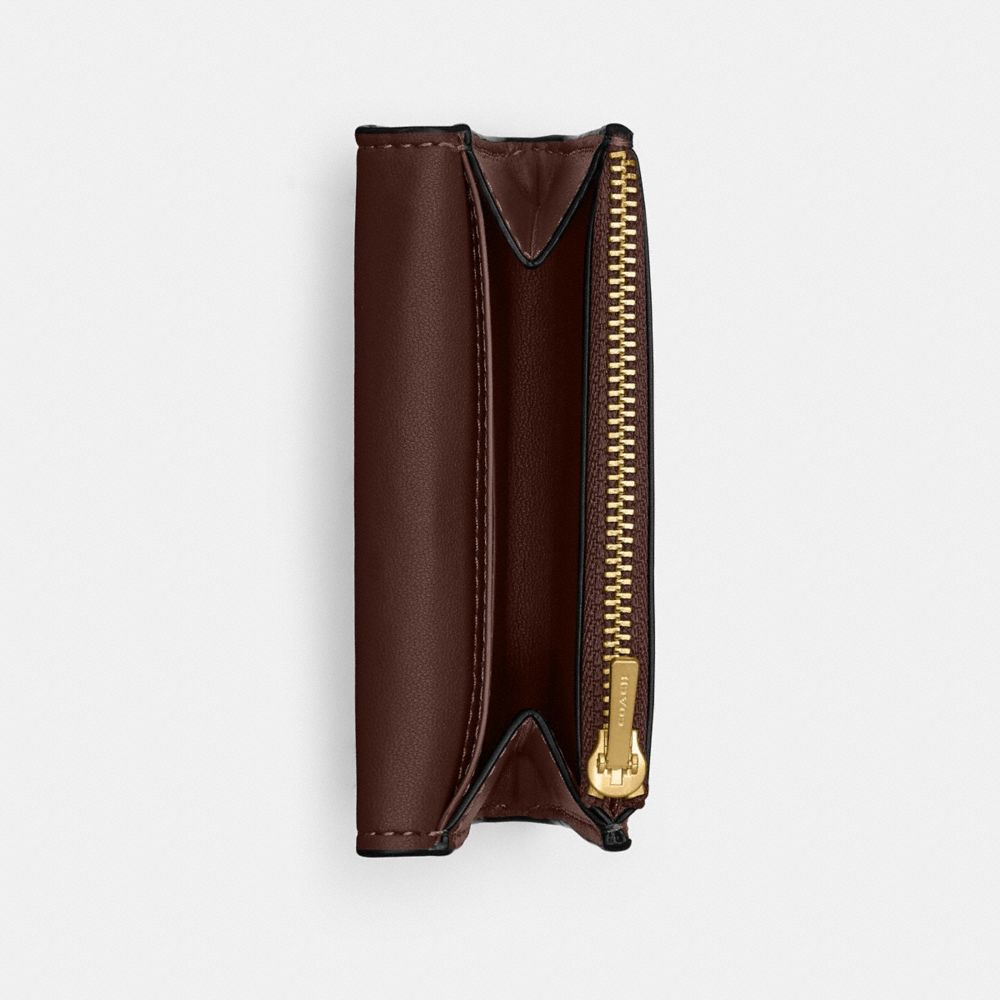Coach Essential Flap Card Case Brass Maple