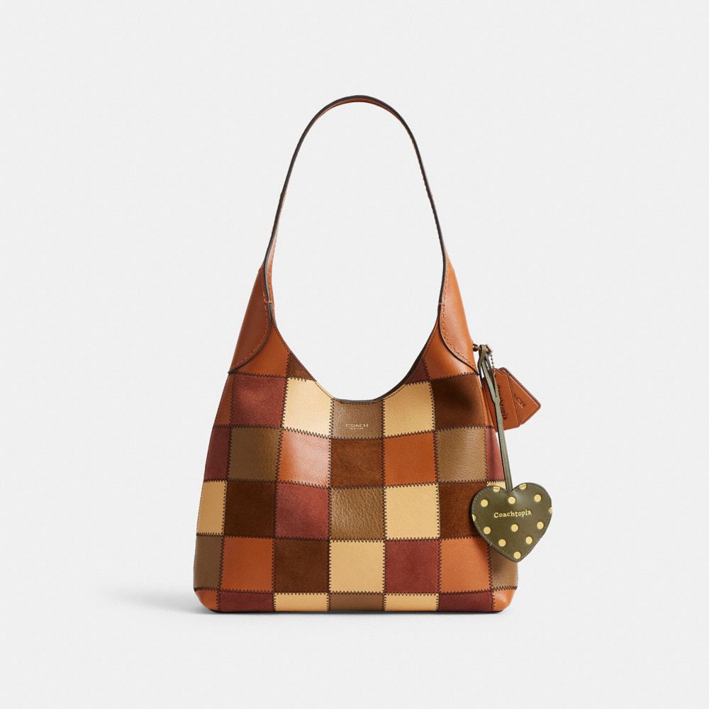 Coach Heart Bag Charm Olive Green