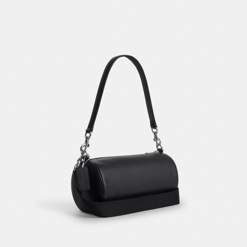 Coach Andre Barrel Bag 24 Silver Black