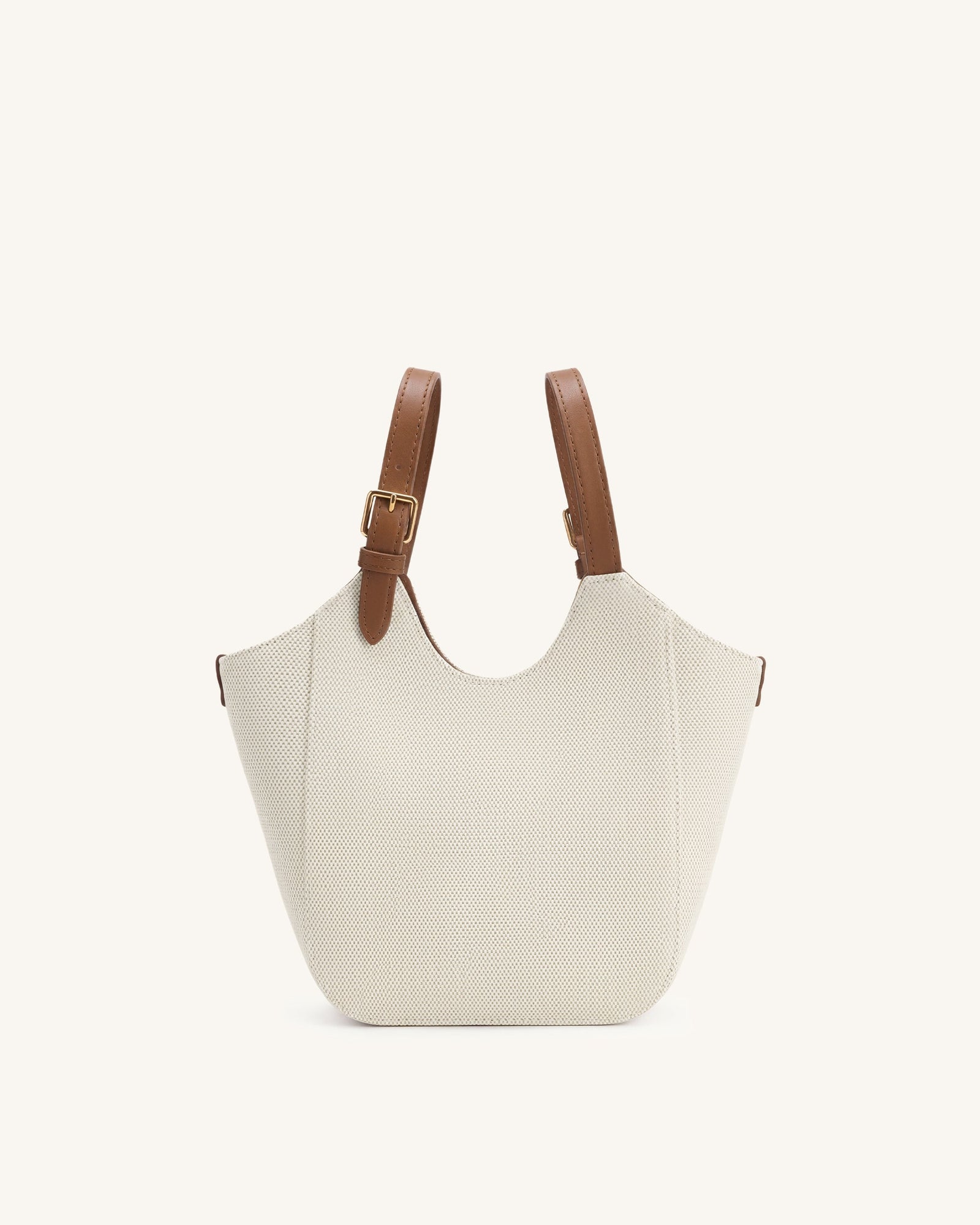 Jw Pei Ines Padlock Tote Bag Brown Canvas