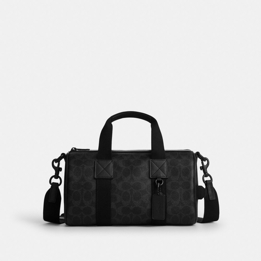 Coach Explorer Duffle Bag 28 In Signature Canvas Matte Black Black Signature