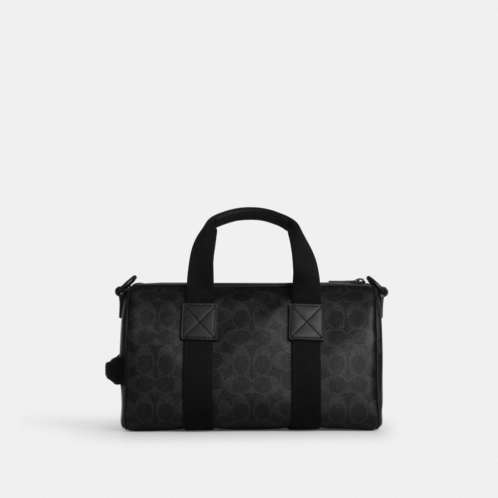 Coach Explorer Duffle Bag 28 In Signature Canvas Matte Black Black Signature