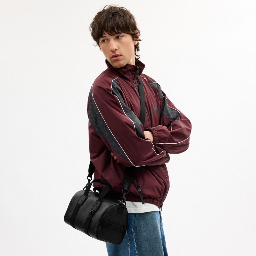 Coach Explorer Duffle Bag 28 In Signature Canvas Matte Black Black Signature