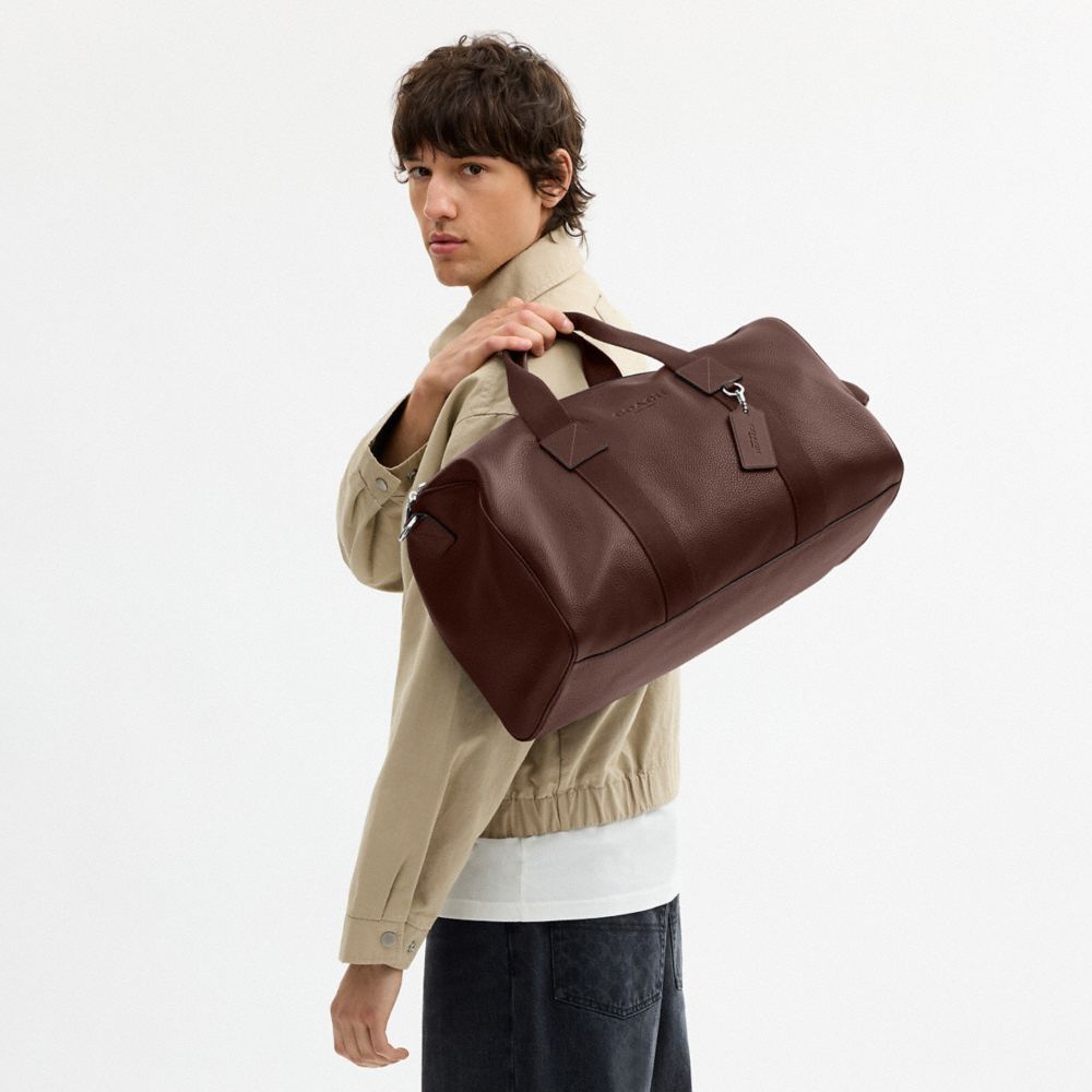 Coach Explorer Duffle Bag 45 Silver Maple