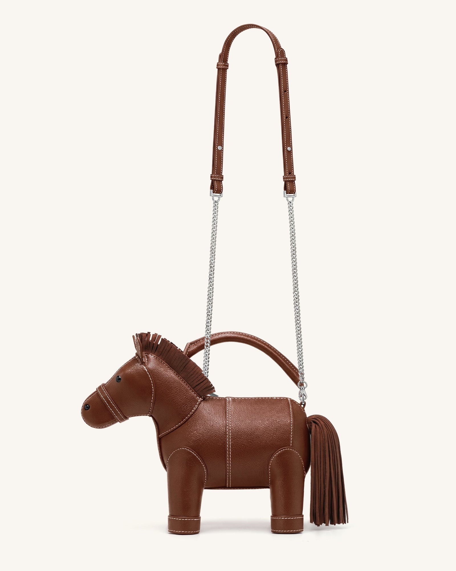 Jw Pei Harper Horse Top Handle Bag Brown