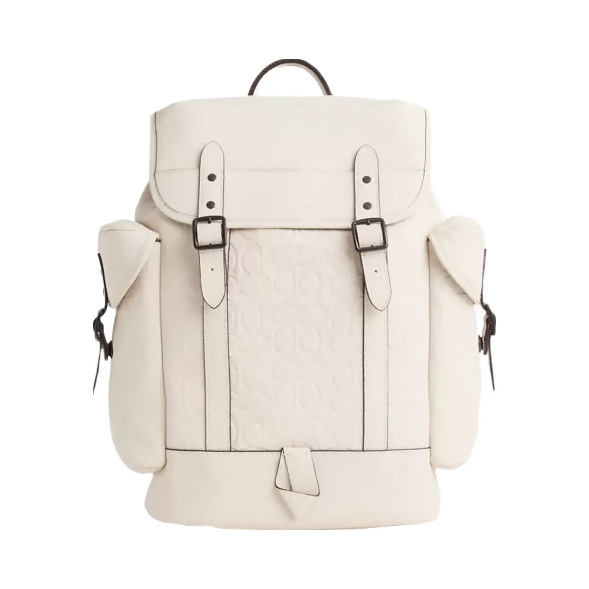 Coach Restored Hitch Backpack In Signature Leather Chalk