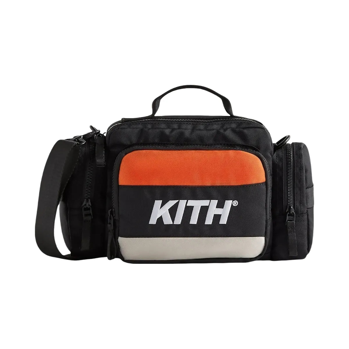 Kith Logo Embroidered Camera Bag Black