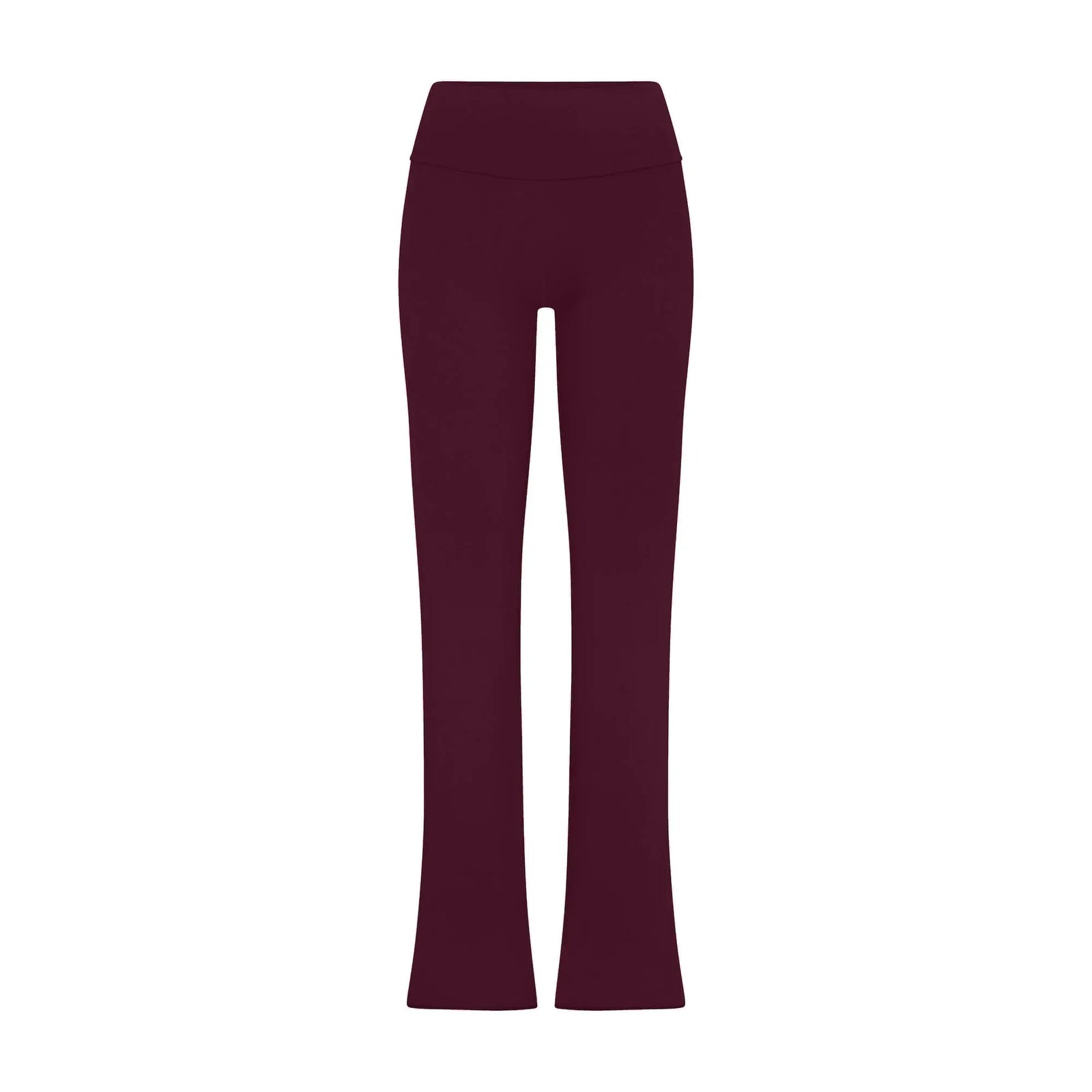 Skims Cotton Jersey Foldover Pant Deep Berry