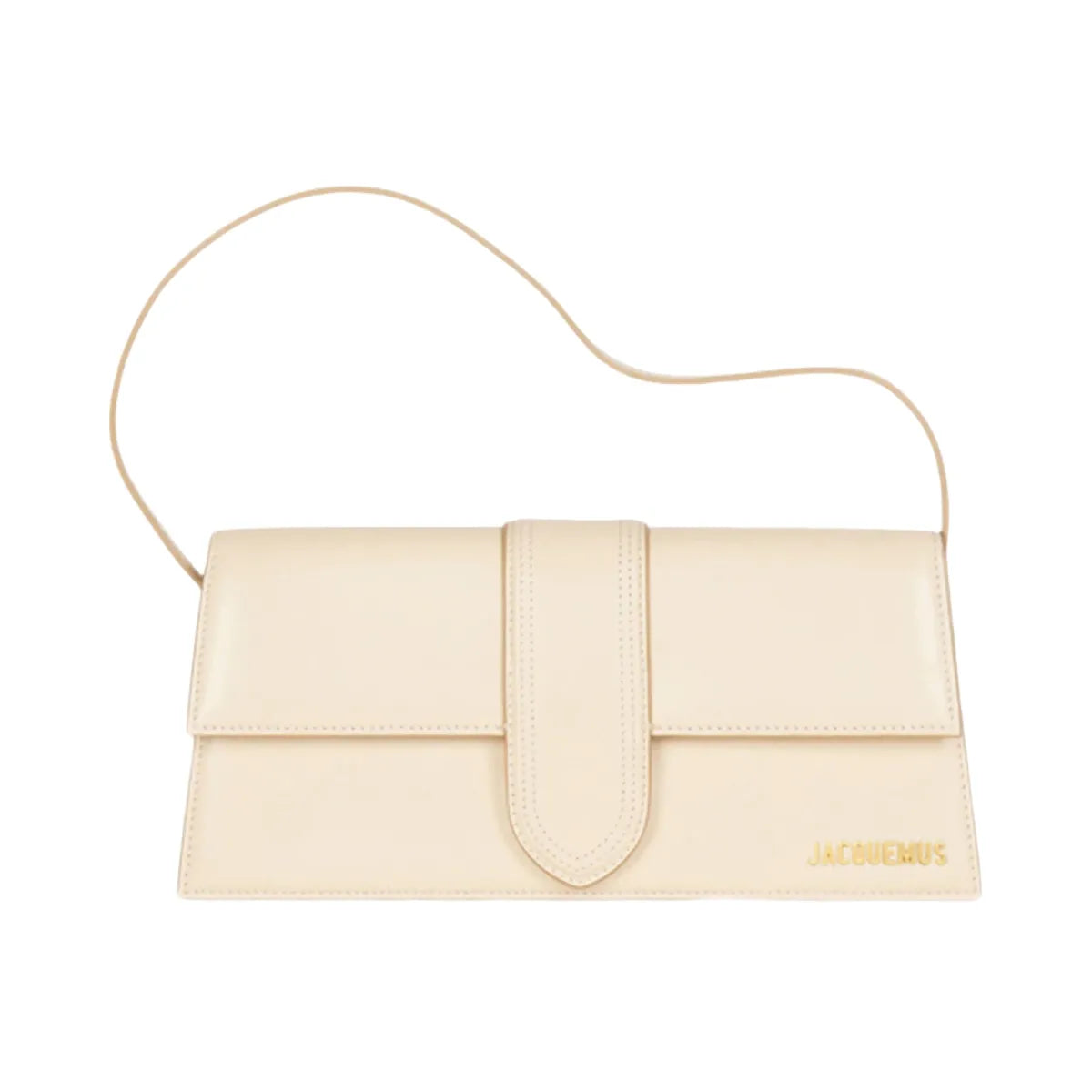 Jacquemus Le Bambino Long Flap Shoulder Bag Ivory