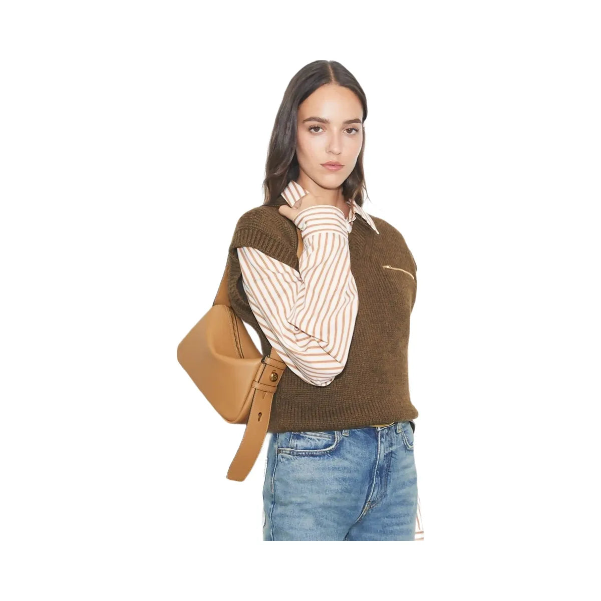 Tory Burch Small Romy Shoulder Bag Tiramisu