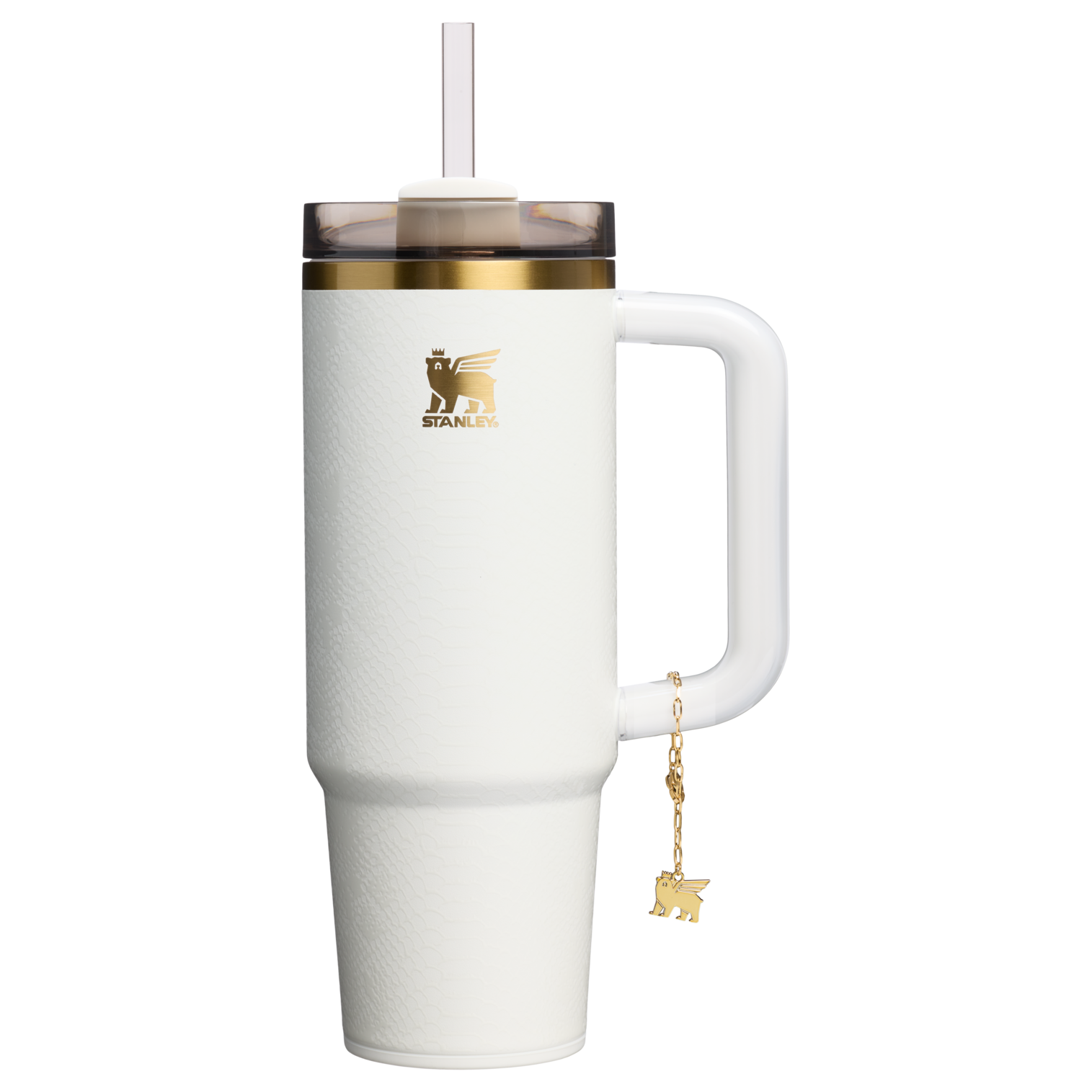 Stanley The Quencher Luxe H2.0 FlowState Tumbler | 30 OZ Pale Stone Snakeskin