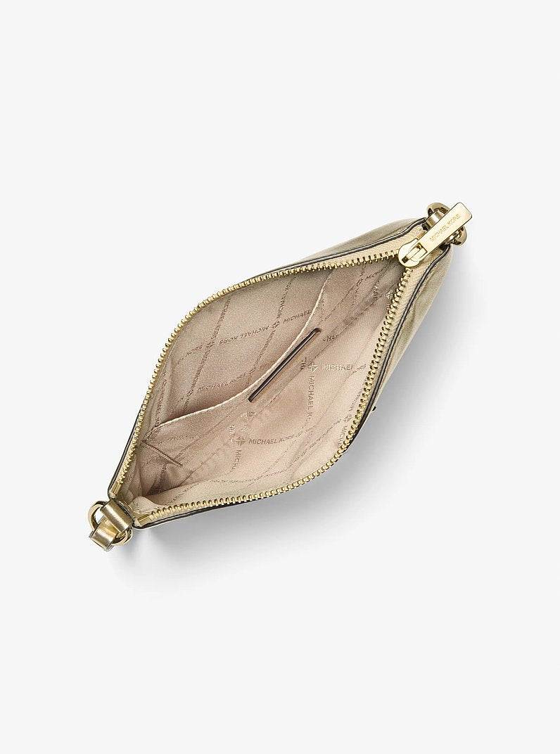 Michael Kors Jet Set Small Metallic Wristlet Pale Gold