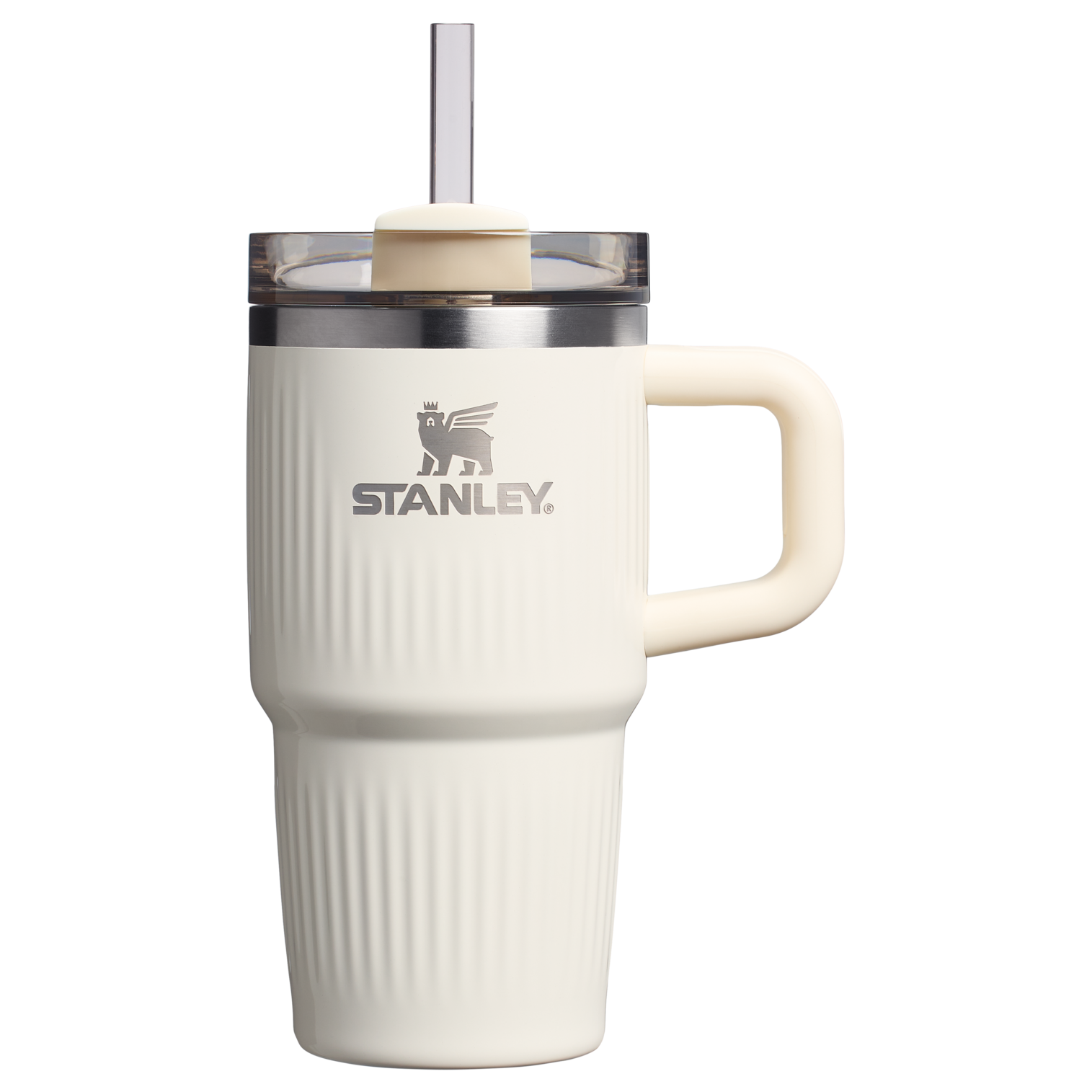 Stanley The Quencher H2.0 Fluted Tumbler with Handle 20 OZ Cream Gloss