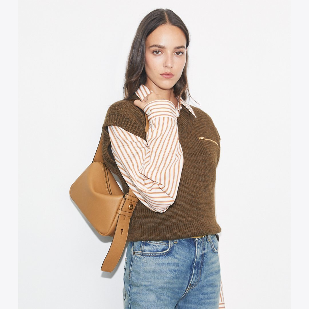 Tory Burch Small Romy Shoulder Bag Tiramisu