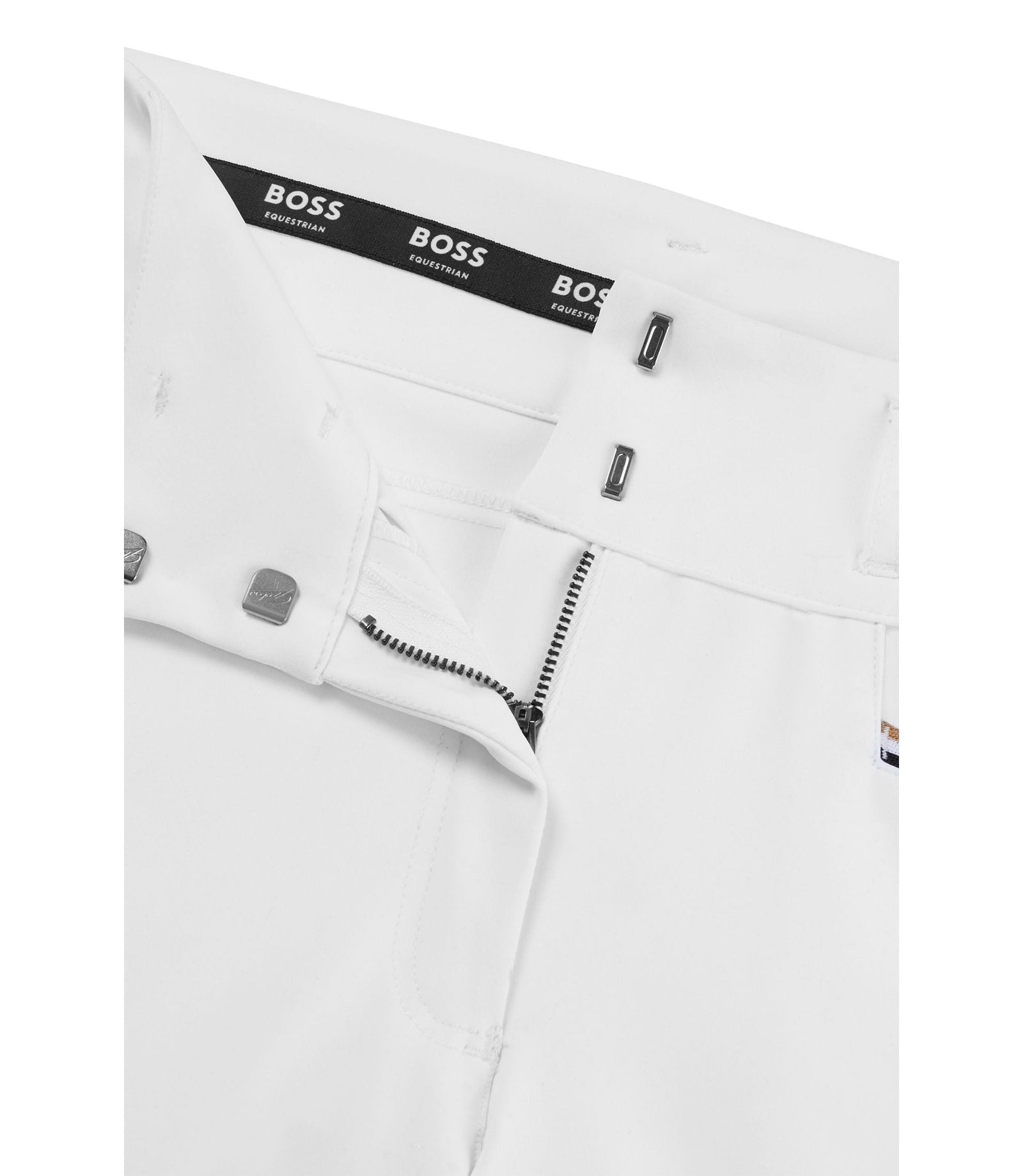 Boss Equestrian Full Grip Breeches In Power Stretch Material White Women's