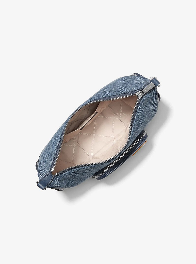 Merritt Small Embellished Denim Convertible Crossbody WASHED DENIM Bag