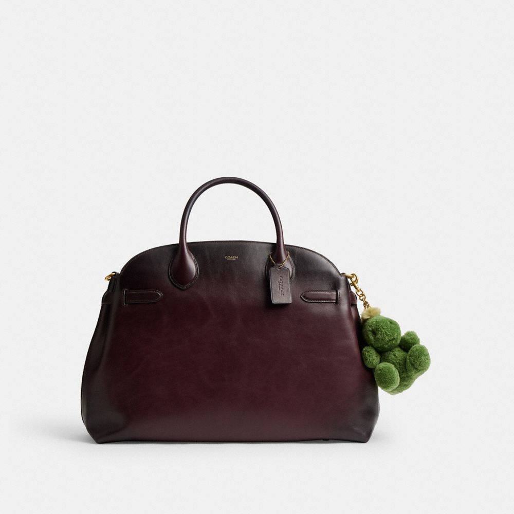 Coach Little Rexy Bag Charm In Shearling Brass Multi