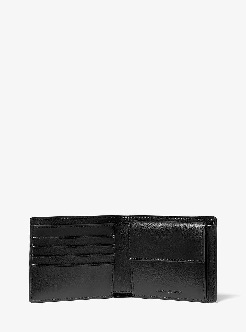 Michael Kors Cooper Logo Billfold Wallet With Coin Pouch Admrl-Plblue