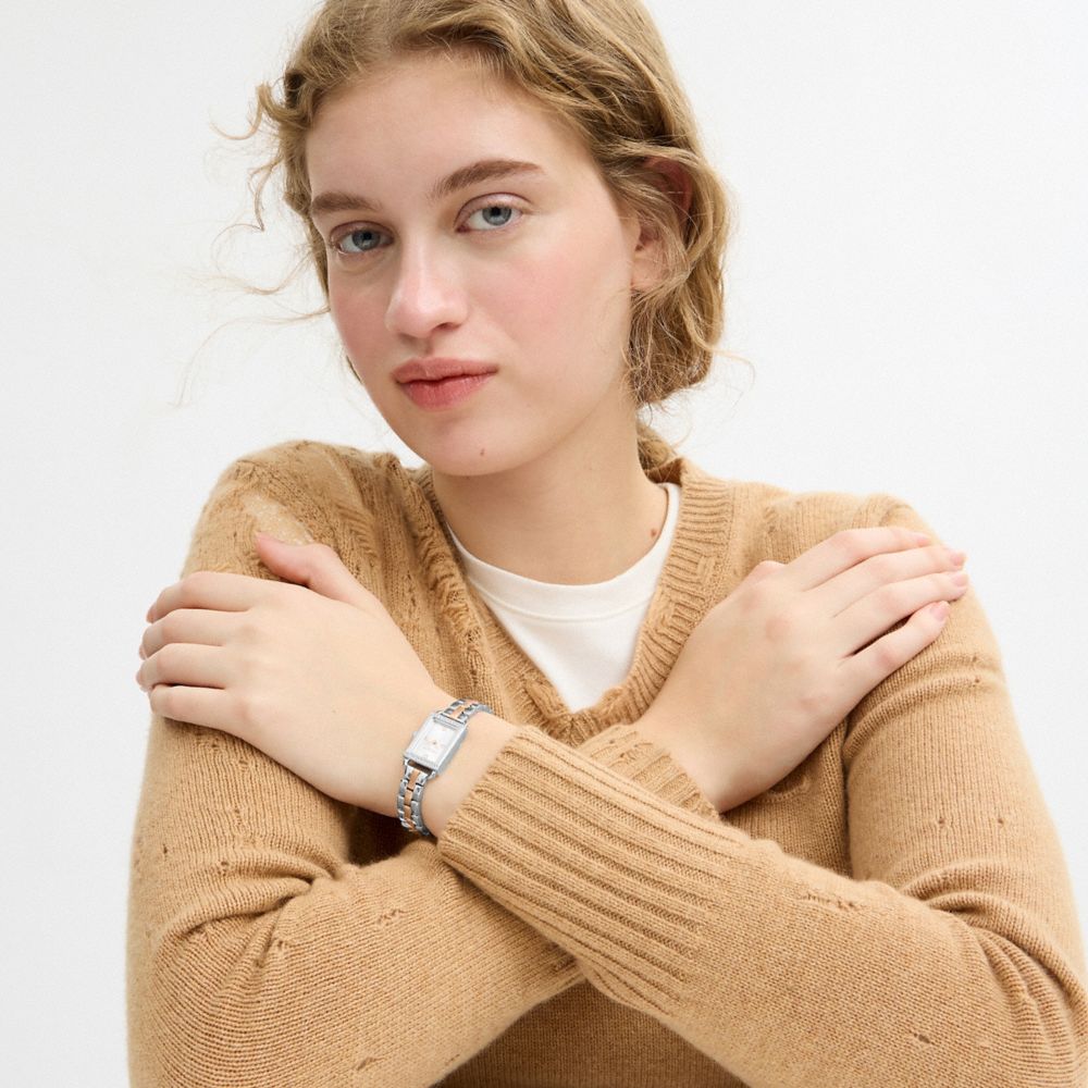 Coach Mini Liz Watch, 17 Mm x 24 Mm Stainless Steel Rose Gold