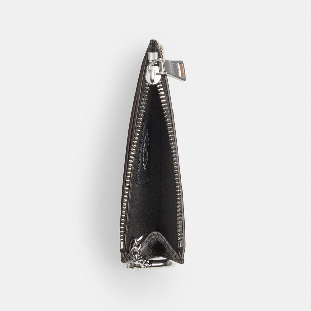 Coach Zip Card Case With Key Ring In Upcrafted Suede And Upcrafted Leather Multi 4