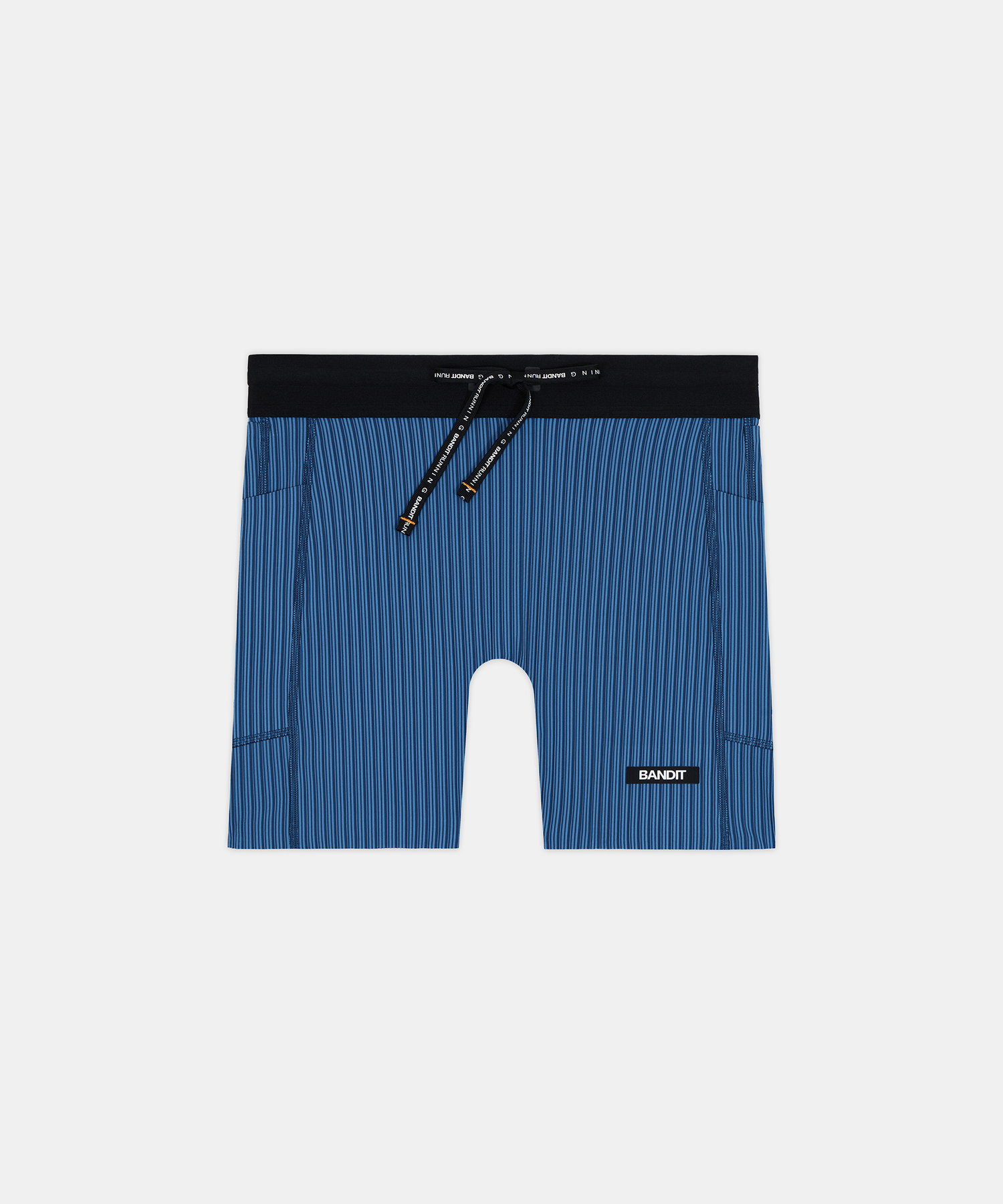 Bandit Womens Striped Cadence 5 Compression Shorts Ink Blue Aegean