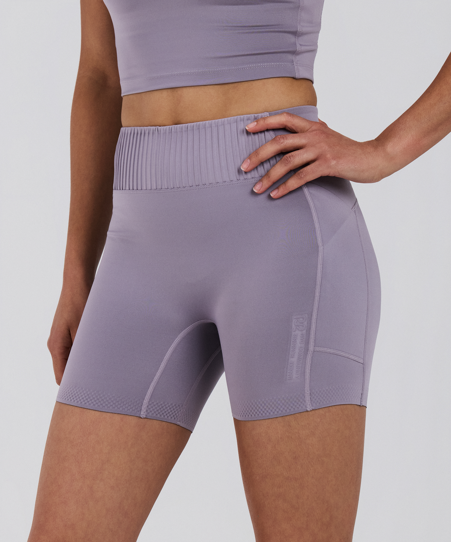 Bandit Womens Stamina V High Waist 5 Compression Short Violet Fog