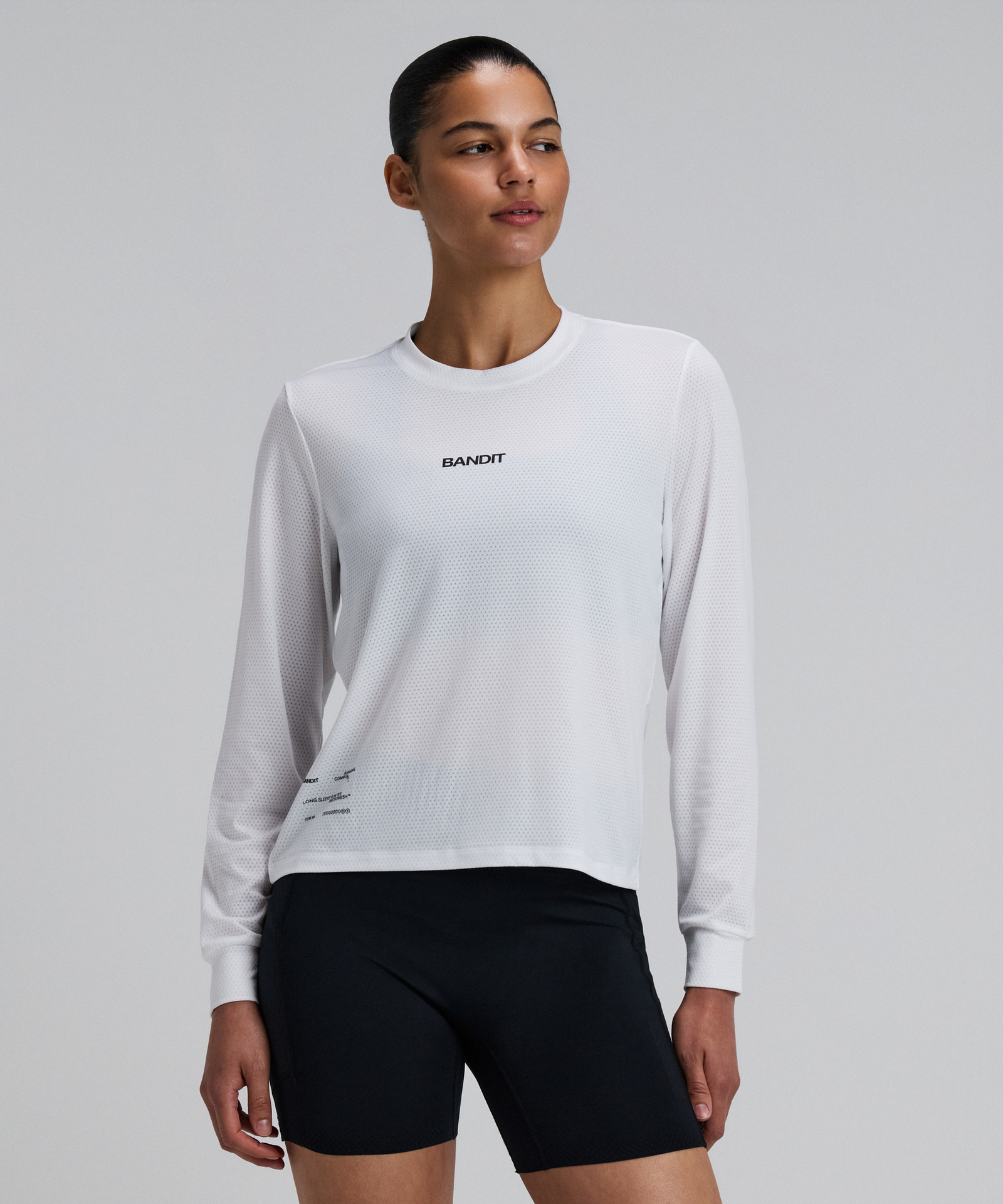 Bandit Womens Micromesh Long Sleeve White