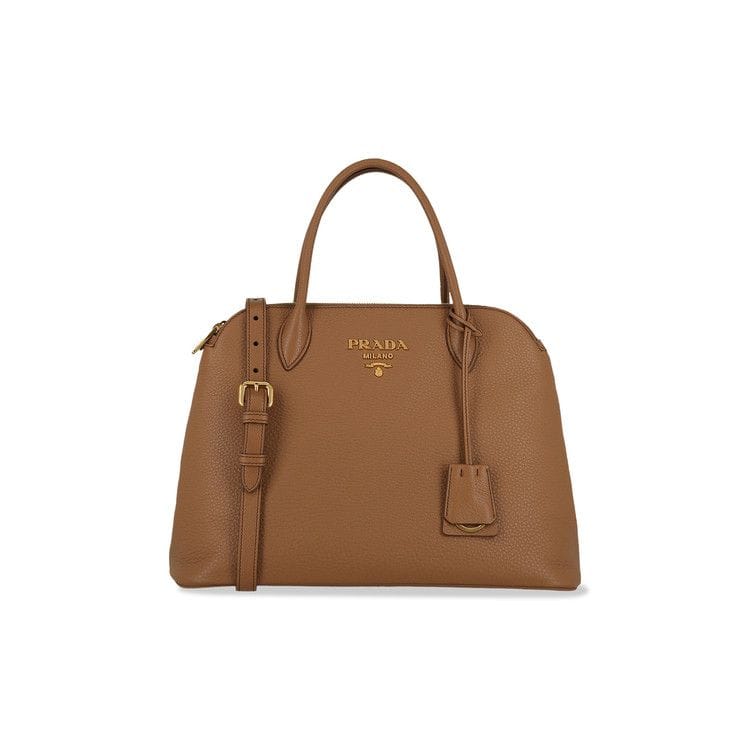 Camel Leather Shoulder Bag