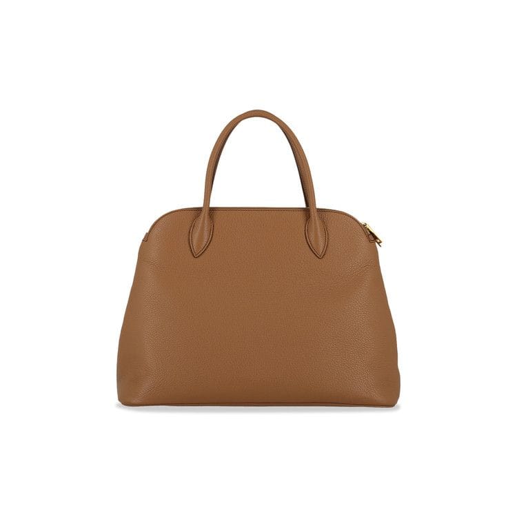 Camel Leather Shoulder Bag