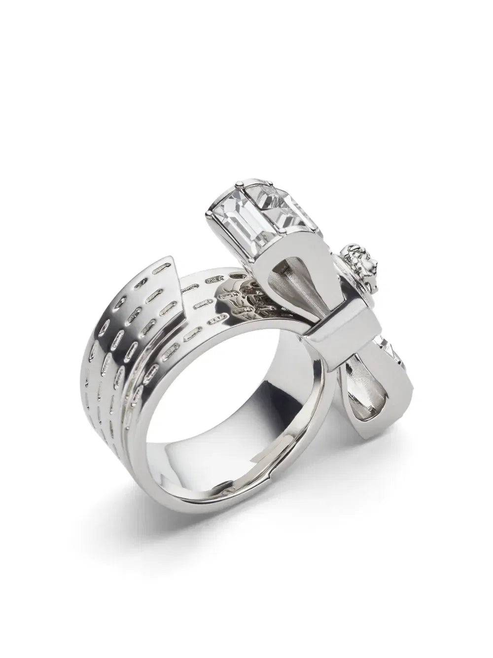 Gianni Ribbon crystal ring