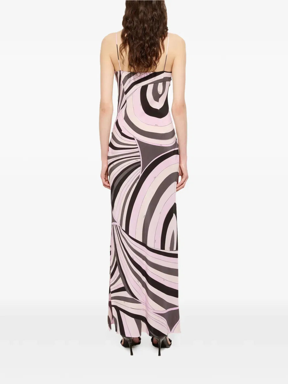 Iride-print maxi dress