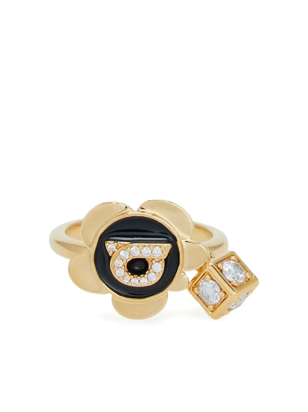 Gancini charm ring