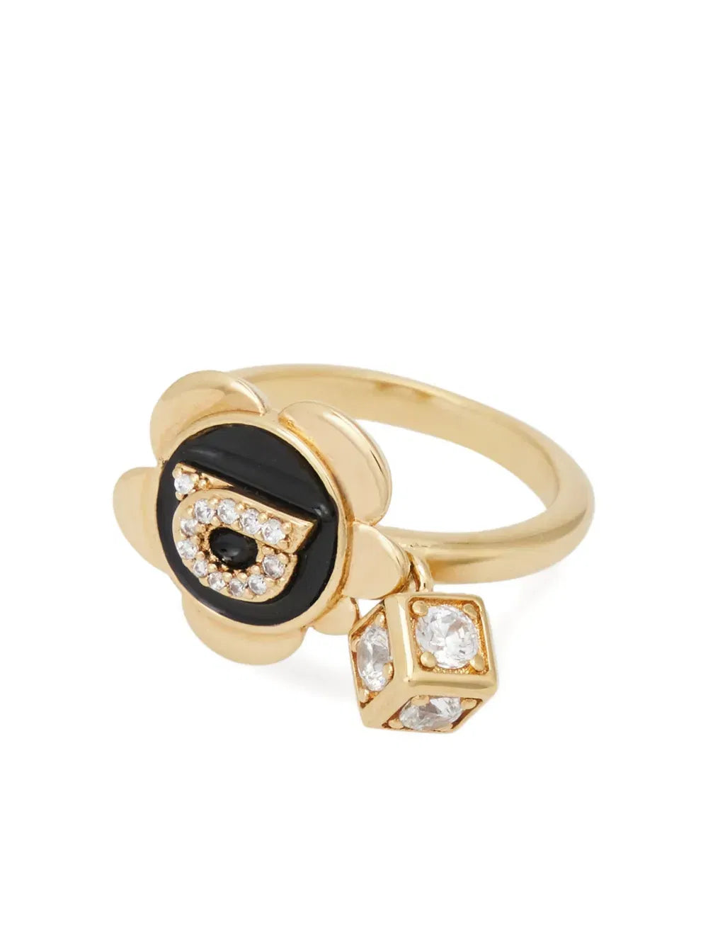 Gancini charm ring