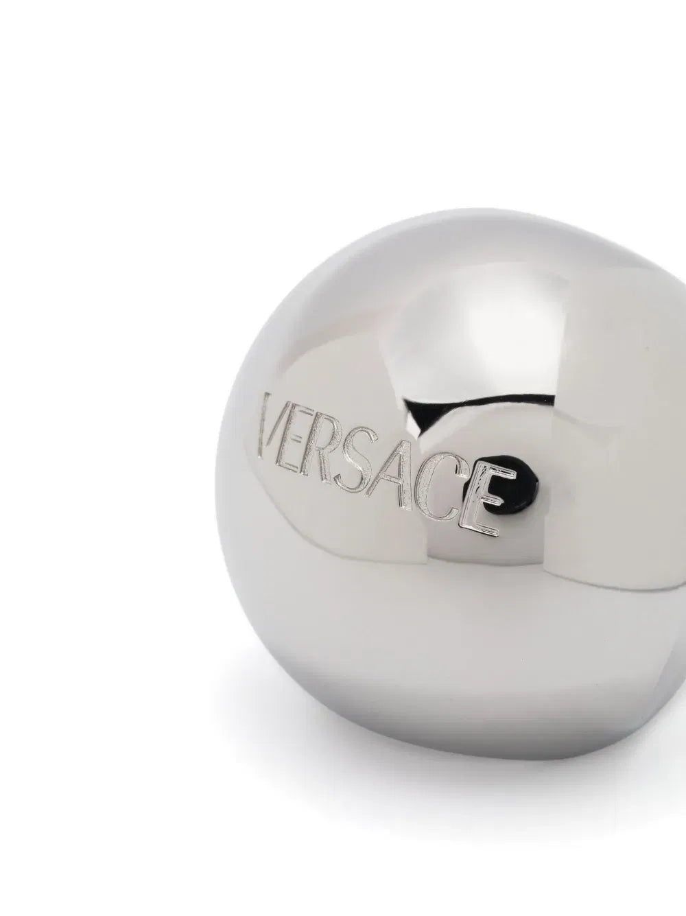 Sphere logo-engraved ring