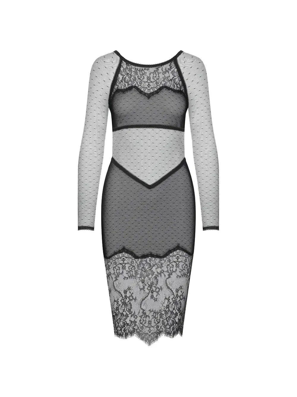 Inspiration Divine floral-lace dress
